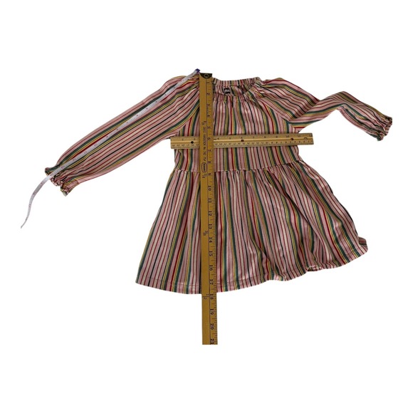 Tea Collection Striped Dress Long‎ Sleeve Casual Playwear Pink 2T - Picture 6 of 6